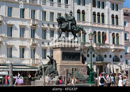 Denkmal für Vittorio Emanuele II, Venedig, Italien Stockfoto