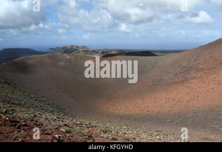 Volcanic National Park Timanfaya auf Lanzarote Kanaren in Spanien Stockfoto