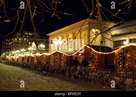 Kurhaus mit Weihnachtsmarkt, christkindelsmarkt Baden-Baden Stockfoto