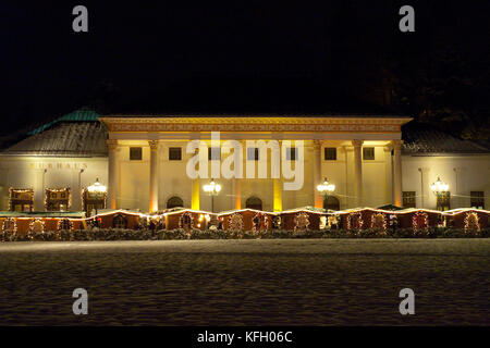 Kurhaus mit Weihnachtsmarkt, christkindelsmarkt Baden-Baden Stockfoto