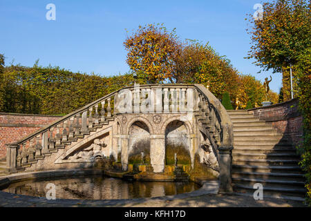 HANNOVER, DEUTSCHLAND - 19. OKTOBER 2017: Herrenhäuser Gärten in Hannover Stockfoto