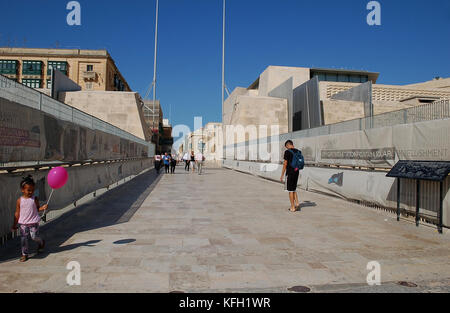 Valletta City Gate-Projekt Stockfoto