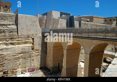 Valletta City Gate-Projekt Stockfoto