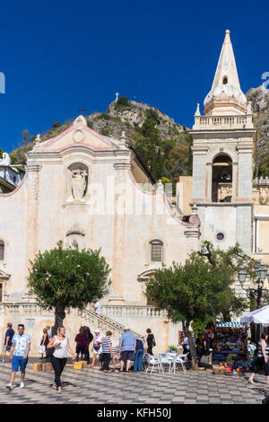 Chiesa San Giuseppe, Taormina, Sizilien, Italien Stockfoto
