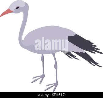 Stork Symbol, isometrische Stil Stock Vektor