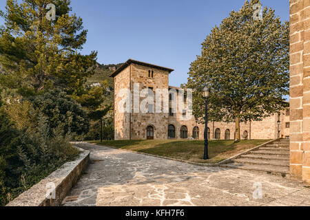 Kloster San Salvador de Leyre, die älteste und Geliebte des alten König von Navarra, Spanien Stockfoto