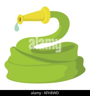 Gartenschlauch Symbol, Cartoon Stil Stock Vektor