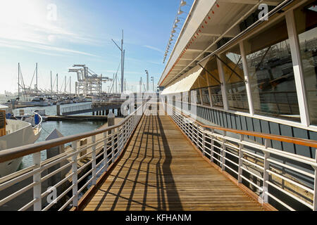 Boardwalk, Jack London Square, Oakland, Kalifornien, USA Stockfoto