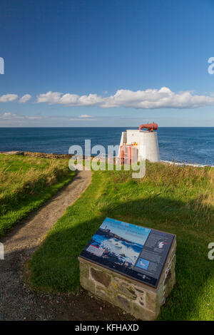 Das Nebelhorn in Kinnaird Head Lighthouse in Fraserburgh, Aberdeenshire, Schottland, Großbritannien Stockfoto