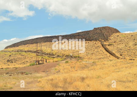 Native Settlement in Hawaii, Big Island. USA, EEUU. Stockfoto