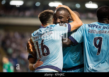 Porto, Portugal. 28 Okt, 2017.fc Porto player marega in Aktion während der ersten Liga Match zwischen Boavista fc und FC Porto, bei Stadion Axa in Porto, Portugal. Credit: diogo Baptista/alamy leben Nachrichten Stockfoto