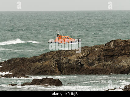 Newquay, Cornwall, England. 29 Okt, 2017. Fehlende Person Dom Sowa 17 Jahre alt, eine riesige Suche im Gange. 29, Oktober, 2017. Credit: Robert Taylor/Alamy leben Nachrichten Stockfoto