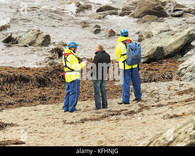 Newquay, Cornwall, England. 29 Okt, 2017. Fehlende Person Dom Sowa 17 Jahre alt, eine riesige Suche im Gange. 29, Oktober, 2017. Credit: Robert Taylor/Alamy leben Nachrichten Stockfoto