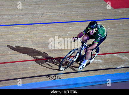 London, Großbritannien. 29 Okt, 2017. Mark Cavendish (GBR) in der abschließenden Verfolgung während der sechs Tage London an Tag 6 Event am Sonntag, den 29. Oktober 2017, London England. Credit: Taka wu/alamy leben Nachrichten Stockfoto