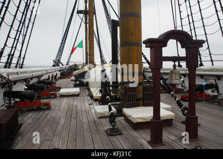 Portugal, Lissabon, cacilhas, Fregatte, d. Fernando 11 e Gloria Stockfoto