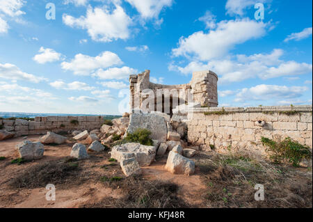 Fortalessa de la Mola - Festung von Isabel II - Hafen von Mahon, Menorca, Balearen, Spanien, Mittelmeer. Stockfoto