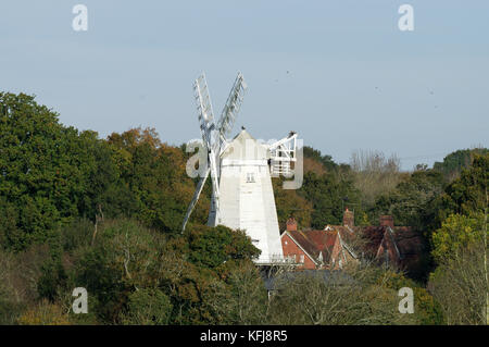 King's Mühle oder Vincent's Mühle in Shipley - West Sussex, England Stockfoto