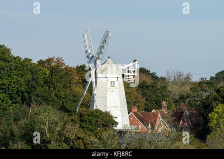 King's Mühle oder Vincent's Mühle in Shipley - West Sussex, England Stockfoto