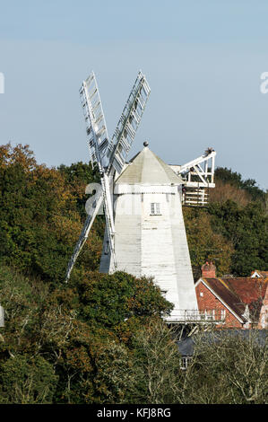 King's Mühle oder Vincent's Mühle in Shipley - West Sussex, England Stockfoto