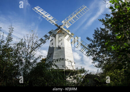 King's Mühle oder Vincent's Mühle in Shipley - West Sussex, England Stockfoto