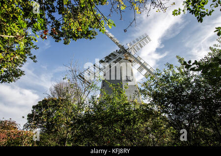 King's Mühle oder Vincent's Mühle in Shipley - West Sussex, England Stockfoto