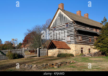 Die einzelnen Brüder' Workshop Gebäude in Old Salem, Winston - Salem, North Carolina. Stockfoto