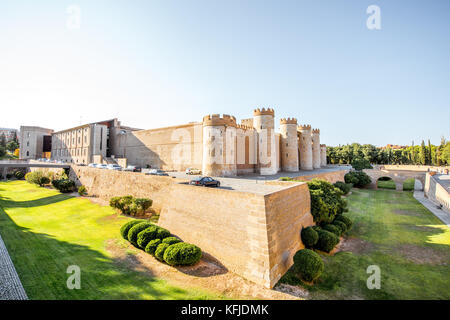 Aljaferia Palastes in Zaragoza Stockfoto