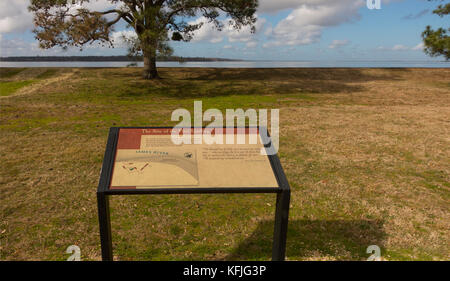 Historic Jamestowne Jamestown Virginia Stockfoto