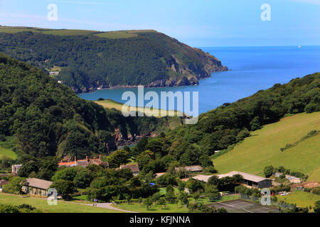 Küsten Fuß weg Lynton Stockfoto