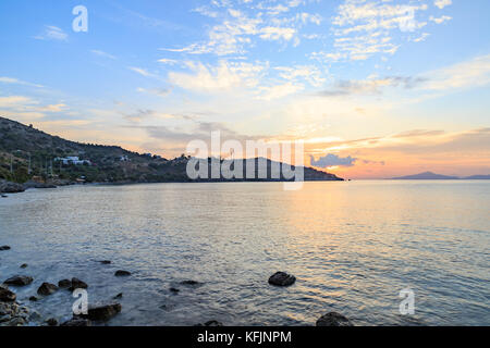 Kargi Strand bei Sonnenaufgang in Datca, Provinz Mugla, Türkei Stockfoto