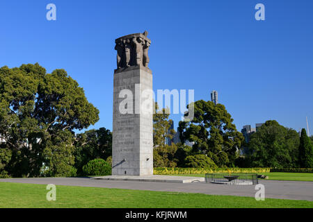 Royal Australian Air Force aus dem Zweiten Weltkrieg Memorial zu des Königs Domain Park in Melbourne, Victoria, Australien Stockfoto