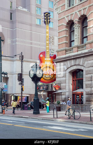 Berühmtes Hard Rock Café, Philadelphia, Pennsylvania, USA Stockfoto