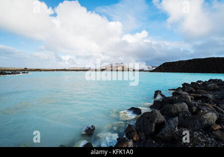Blue Lagoon, Geothermie natürliche heiße Quellen in Island Stockfoto