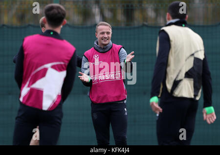 Celtics Leigh Griffiths während des Trainings in Lennoxtown, Glasgow. Stockfoto