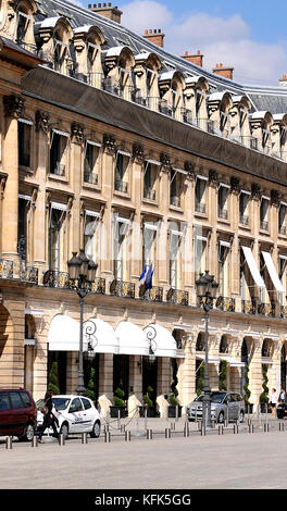 Ritz Hotel, Platz Vendôme, Paris, Frankreich Stockfoto