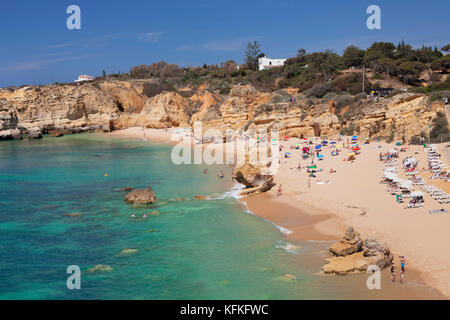 Praia do Sao Rafael Strand, in der Nähe von Albufeira, Algarve, Portugal Stockfoto