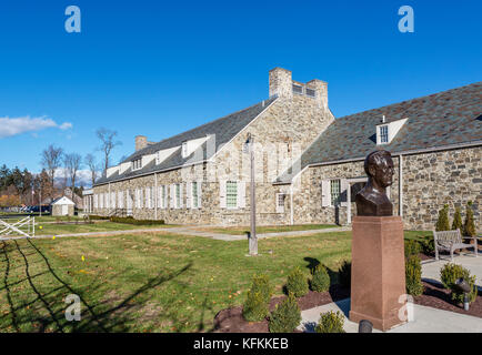 Franklin D Roosevelt Presidential Library und Museum, Franklin D. Roosevelt National Historic Site, Hyde Park, New York State, USA Stockfoto