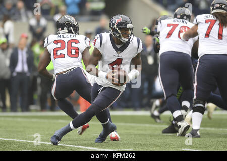 Oktober 29, 2017 - Seattle, Washington, USA - als die Houston Texans besuchen Sie die Seattle Seahawks für ein NFL Spiel im Century Link Feld in Seattle, WA. (Bild: © Jeff Halstead über ZUMA Draht) Stockfoto