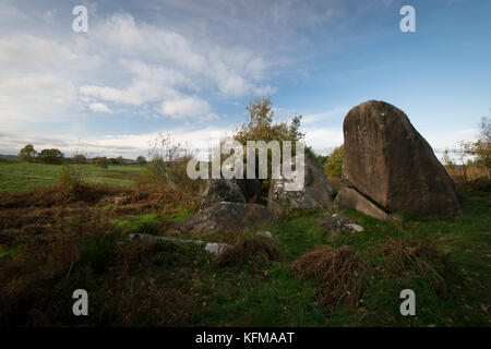 Felsen im Peak District Stockfoto