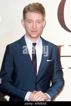 20.September 2017 - Domhnall Gleeson Teilnahme an 'Goodbye Christopher Robin" Weltpremiere, Leicester Square in London, England, Großbritannien Stockfoto