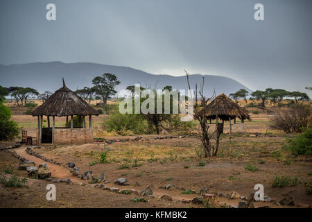 Ruaha Nationalpark Unterkunft in der Mitte der Wildnis, Safari Stockfoto