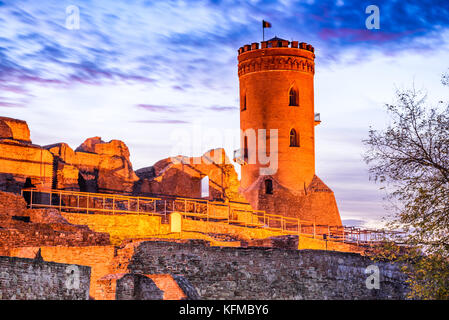 Targoviste, Rumänien - Chindia Turm, der ehemaligen Hauptstadt der Walachei Königreich, Dracula Stadt. Stockfoto