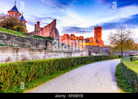 Targoviste, Rumänien - Chindia Turm, der ehemaligen Hauptstadt der Walachei Königreich, Dracula Stadt. Stockfoto