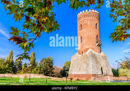 Targoviste, Rumänien - Chindia Turm, der ehemaligen Hauptstadt der Walachei Königreich, Dracula Stadt. Stockfoto