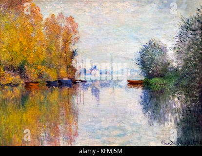 Herbst auf der Seine, Argenteuil (Automne sur la Seine, Argenteuil) von Claude Monet (1840-1926), Öl auf Leinwand, 1874 Stockfoto