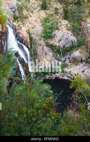 Mackenzie Falls unten schauend, Grampian National Park, Victoria, Australien. Stockfoto