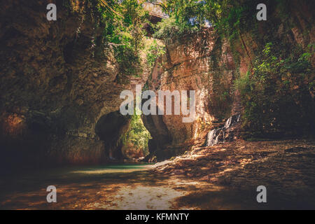 Martvili Canyon in Georgien. Natur Landschaft Stockfoto