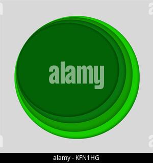 Ökologie im Kreis grüne speichern Welt Papier Kunst Design Hintergrund Stockfoto