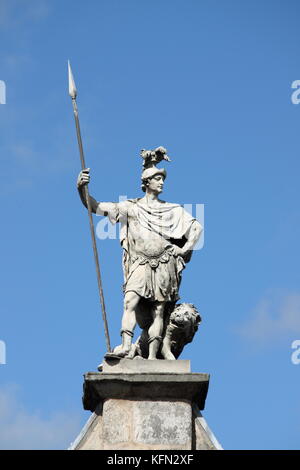 Statue des Hl. Patrick in Dublin Castle, Irland Stockfoto