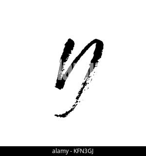 Von Hand bemalt Schreiben d. trockenen Pinsel modernen Schriftzug. Vector Illustration. Stock Vektor